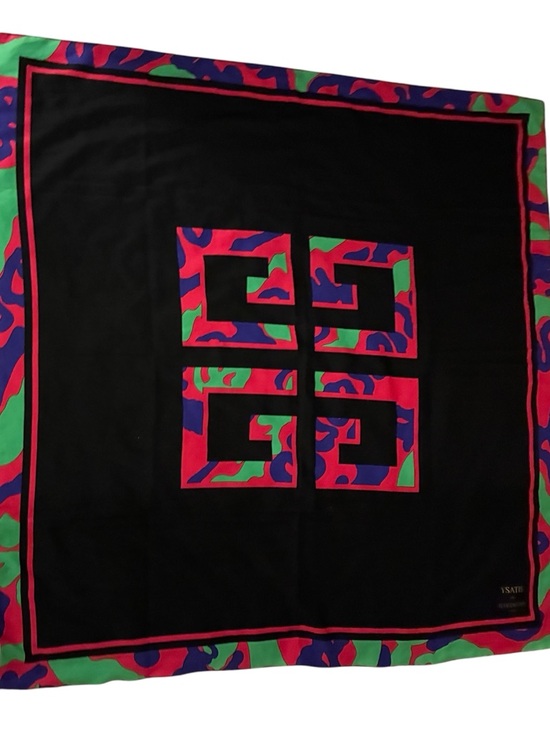 Ysatis de Givenchy Accessories - Vintage & Rare 1980s 'Ysatis de Givenchy' Paris Crepe Silk Scarf